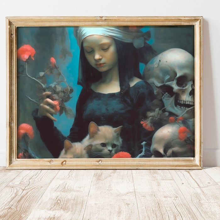Halloween gallery wall set of 9 prints | halloween vintage aesthetic wall art | unique dark academia print | wall decor | digital download