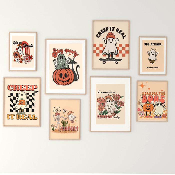 Gallery wall set | boho art prints | dorm decor | set of 10 prints, halloween printable wall art, boho wall decor, dorm decor, boho prints