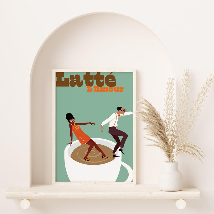 Coffee poster| printable wall art, modern minimalist food print for the kitchen, bar, or living room | instant download