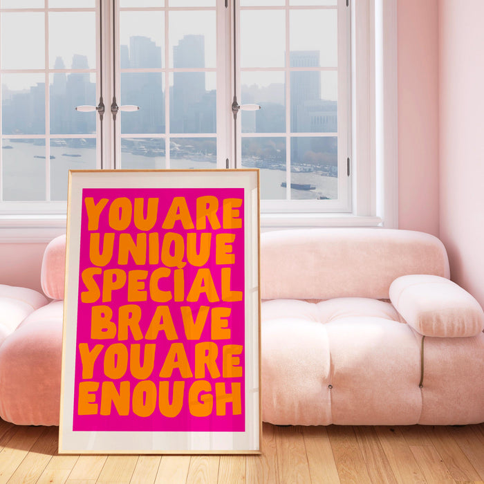Maximalist Decor colorful funky 70s print  pink wall art, digital artwork,printable, girly dorm room art trendy retro digital download
