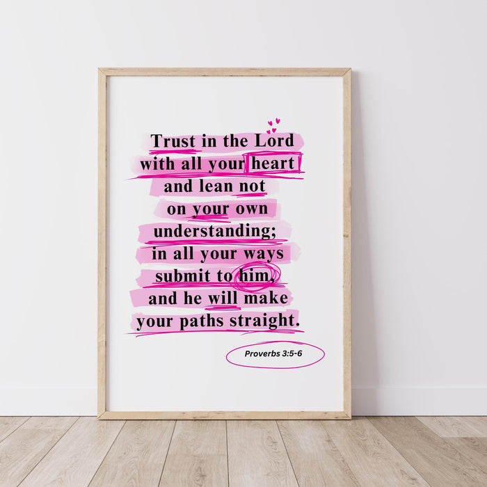 Trendy Modern Christian Art Proverbs God Wall Art Scripture Decor Pink Wallart Bible Verse Wall Art Spiritual Art Religious Digital Download