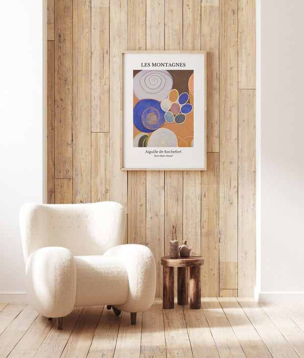 Boho abstract art print, boho wall art, abstract gallery wall set, minimal botanical print, boho print, blue beige wall decor, modern art