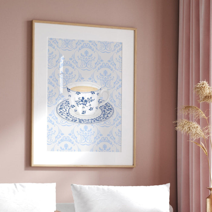Coffee for grandma gift print cottagecore decor abstract vintage painting digital downloadable wall art trendy retro wall art 1 print