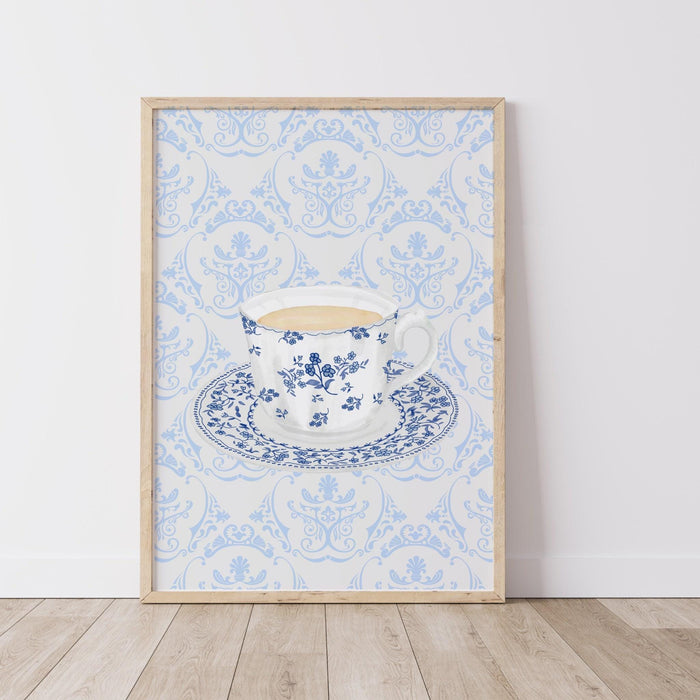 Coffee for grandma gift print cottagecore decor abstract vintage painting digital downloadable wall art trendy retro wall art 1 print
