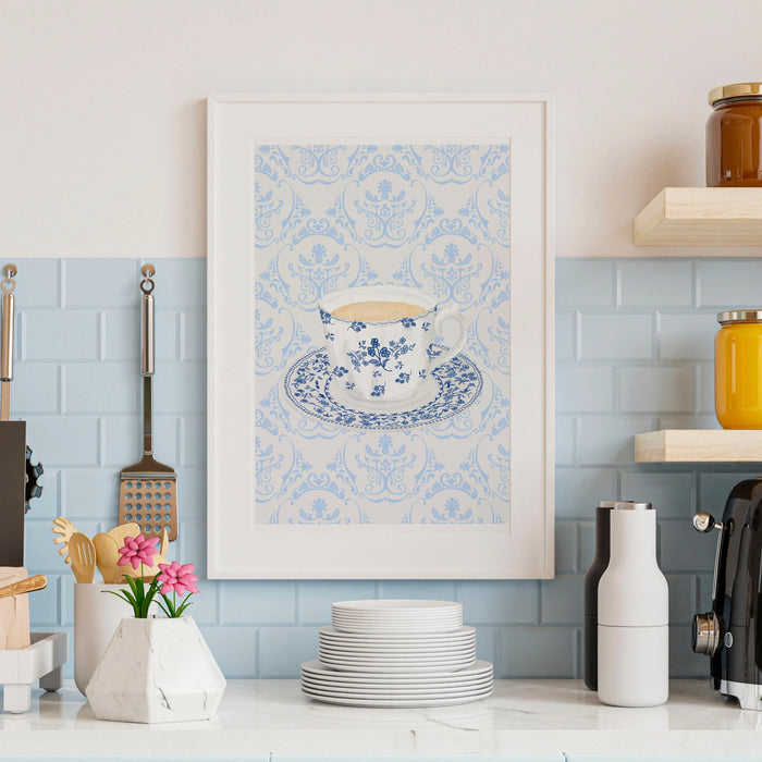 Coffee for grandma gift print cottagecore decor abstract vintage painting digital downloadable wall art trendy retro wall art 1 print