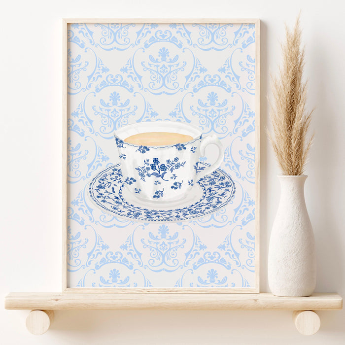 Coffee for grandma gift print cottagecore decor abstract vintage painting digital downloadable wall art trendy retro wall art 1 print