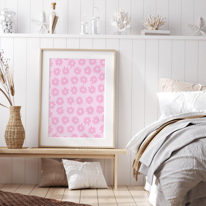 Daughter gift, pink orange wall art, digital download,  orange pink decor, daughter gift art, printable set of 3, daughter birthday gift,