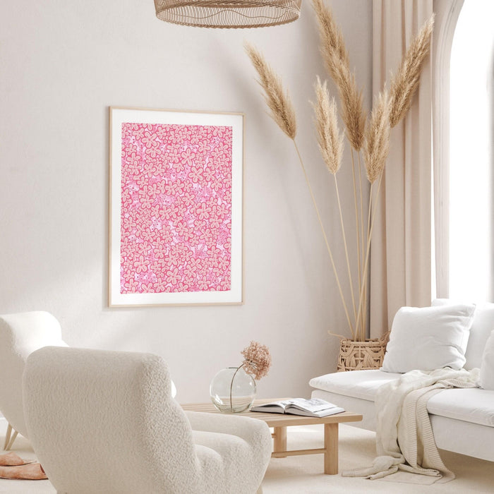 Daughter gift, pink orange wall art, digital download,  orange pink decor, daughter gift art, printable set of 3, daughter birthday gift,