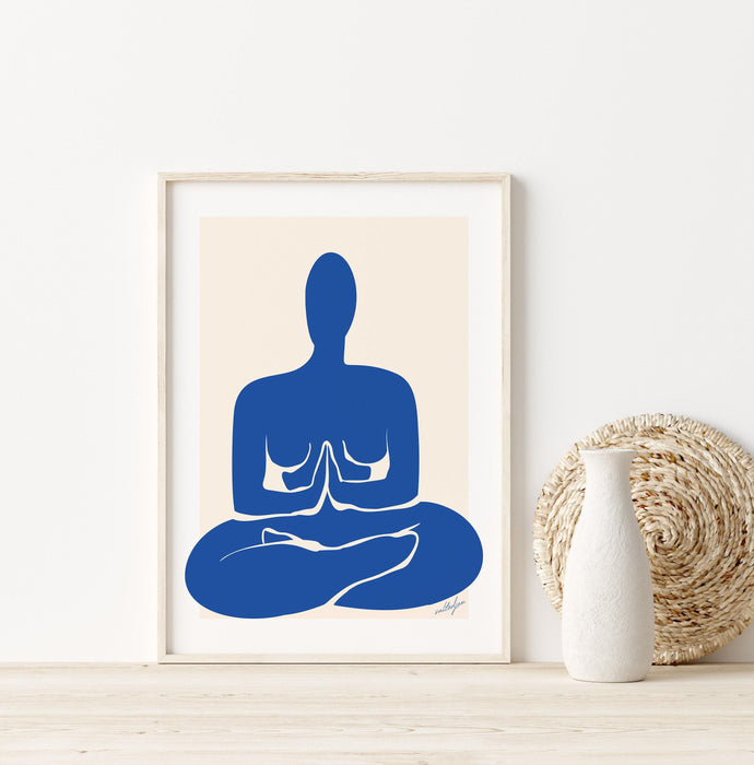 Yoga print, yoga poses art, yoga art wall hanging, chakra yoga asanas spiritual decor, yoga gifts, yogi gift