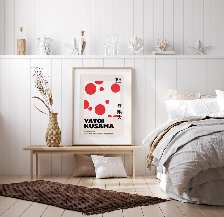 Yayoi kusama exhibition, kusama digital poster, yayoi kusama print, yayoi kusama art print, printable poster, japanese art,digital download