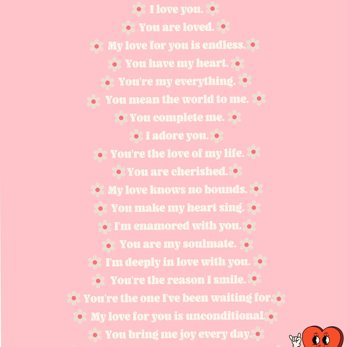 Ways to say i love you preppy wall art funky maximalist decor, trendy retro wall art preppy y2k room decor aesthetic poster groovy wall art
