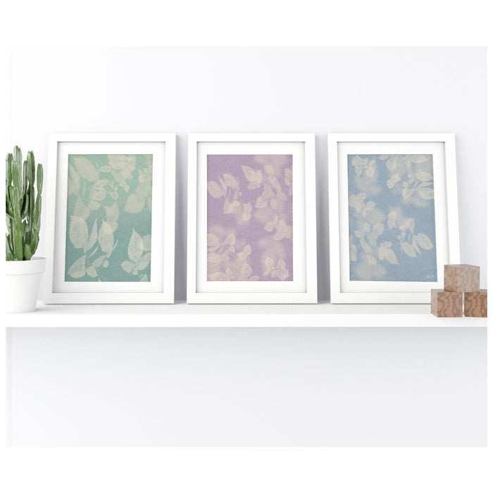 Watercolor botanical print set of 3, gallery wall art, floral printable art, wild flowers art floral line art, modern home decor art