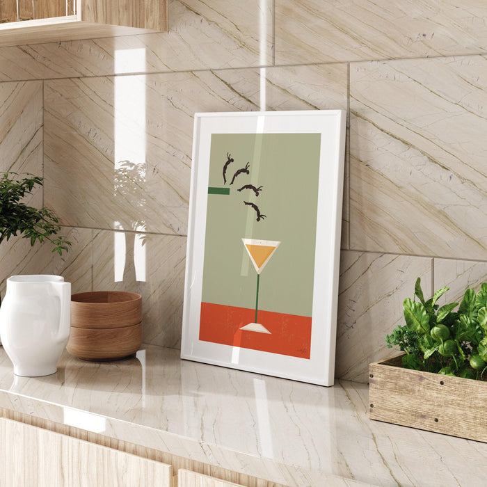 Vintage cocktail printable poster, vintage alcohol art, art deco poster, cocktail bar sign, basement bar decor, funny bar art