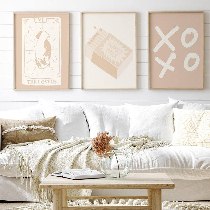 Trendy retro wall art set of 9, retro trendy aesthetic print,lucky you poster,beige print,trendy wall art,funny art, minimalist, digital art