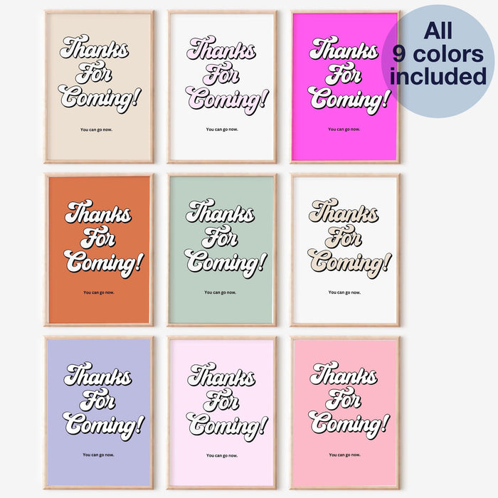 Trendy downloadable print-typography art-bar-set of 9 colors included-living room decor-funny wall art-retro dorm room decor
