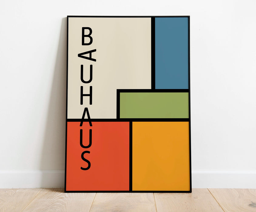 Trend retro digital download, bauhaus exhibition poster, large wall art, apartment decor, contemporary designs, vintage home decor,