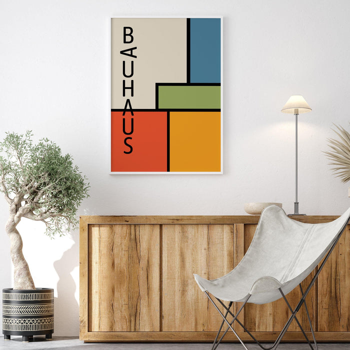 Trend retro digital download, bauhaus exhibition poster, large wall art, apartment decor, contemporary designs, vintage home decor,