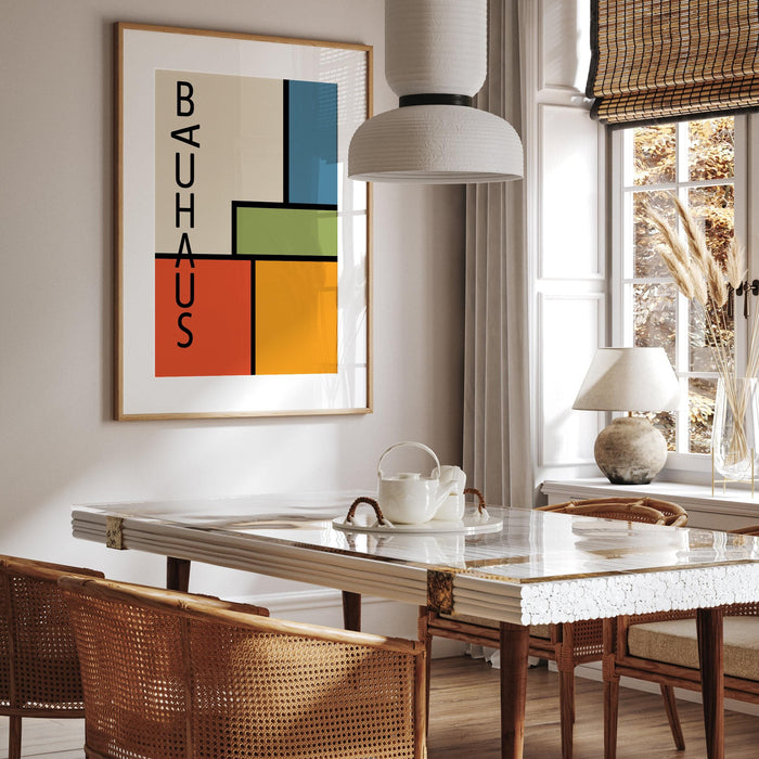 Trend retro digital download, bauhaus exhibition poster, large wall art, apartment decor, contemporary designs, vintage home decor,