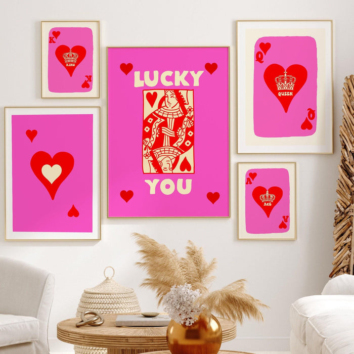 Retro wall print set of 5, wall prints trendy, groovy 70s poster set, preppy wall decor, cute room decor aesthetic, funky groovy digital art