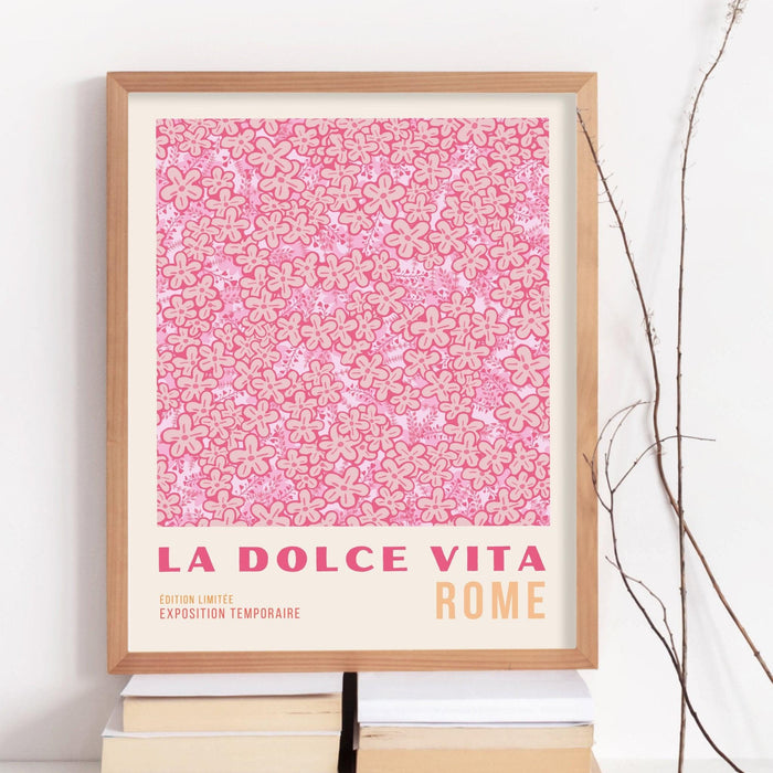Pink orange flower market digital download, 70s style poster, 60s flower print, orange pink decor, dork room wall art, printable set of 3