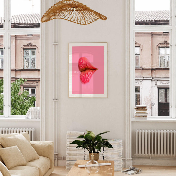 Pink orange digital download, 70s style poster, 60s flower print, orange pink decor, dorm room wall art, printable set of 3, pink prints,