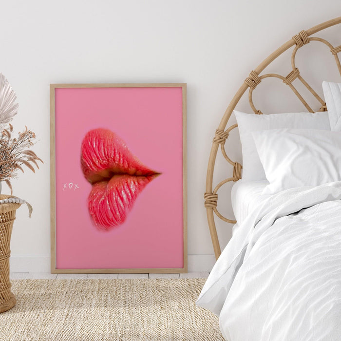 Pink orange digital download, 70s style poster, 60s flower print, orange pink decor, dorm room wall art, printable set of 3, pink prints,