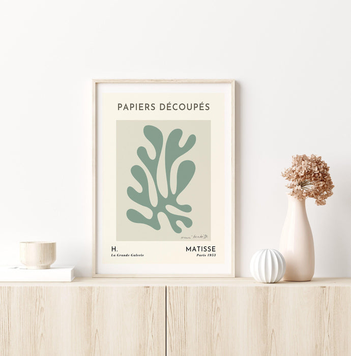 Modern gallery wall poster set, beige wall art, minimalist wall art, matisse print set of 3, black and white wall art