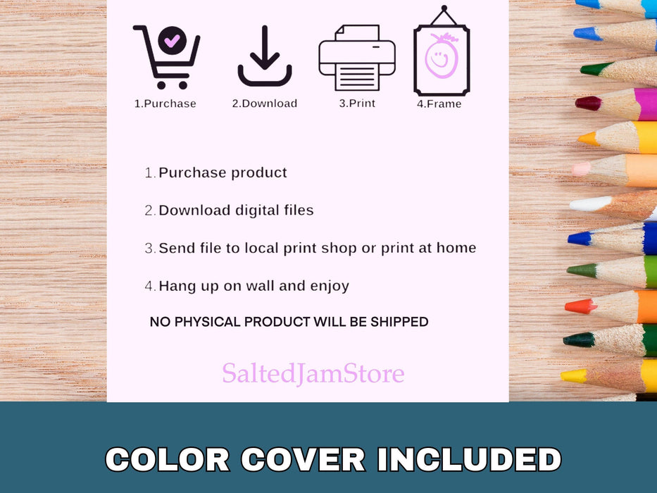 Haunted house set of 12 adult coloring pages, witches magic fantasy coloring book witch spell potions digital download grayscale printable