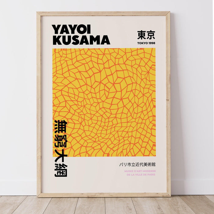 Gallery wall set of 3 prints,picasso print, flower market print,yayoi kusama poster,matisse cut out,trendy wall art,digital download,orange