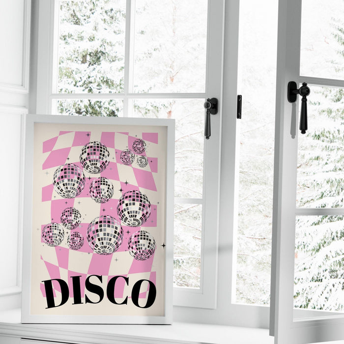 Fashion girl print | disco print | girls drinking print | fashion wall art | stylish wall art | black and white art | funky prints