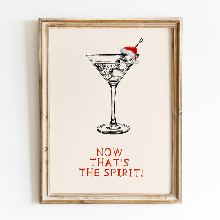 Funny Christmas Bar Cart Art Aesthetic Kitchen Decor Cute Kitchen Wall Art Print Retro Martini Prints Cocktail Minimalist Poster Printable