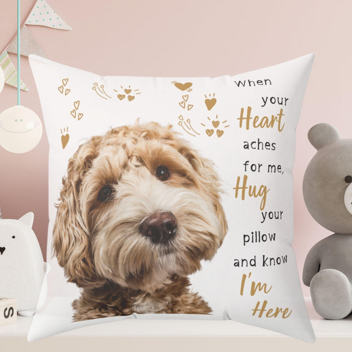 Personalized Pet Memorial Gift Dog Memorial Pillow Personalized Loss of Pet Custom Sympathy Gift with Dogs Picture Pet Loss Gift for Dog