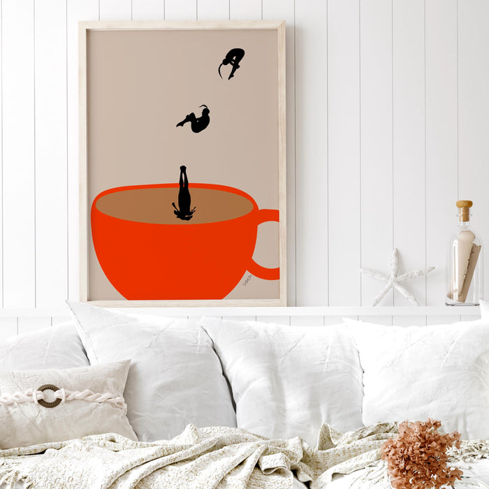 Coffee Print Kitchen Art Drinks Poster Modern Kitchen Decor Retro Prints Pop Art Kitchen Wall Art Trendy Poster Coffee Lover Gift Digital