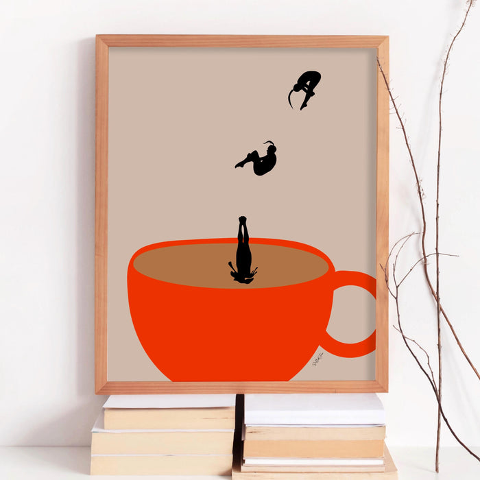 Coffee Print Kitchen Art Drinks Poster Modern Kitchen Decor Retro Prints Pop Art Kitchen Wall Art Trendy Poster Coffee Lover Gift Digital