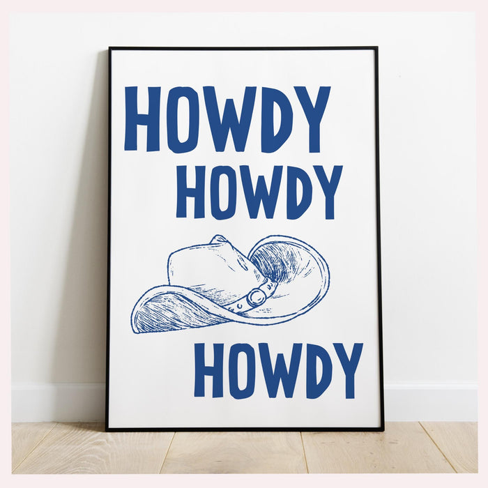 Howdy Western Art Prints Red Vintage Cowboy Art Wild West Art Retro Cowgirl Prints Western Gallery Wall Set Black Wall Art Digital Download