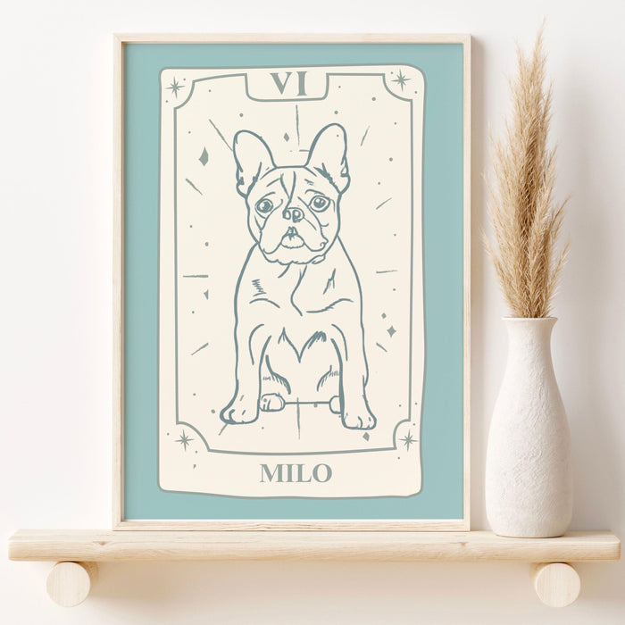 Personalized Pet Tarot Card Portraits Pet Art From Photo Custom Digital Dog Portraits Portraits Custom Dog Portraits Custom Pet Art  Poster