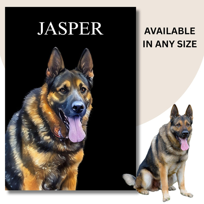 Personalized New Pet Portrait Watercolor Pet Painting Digital Painted From Photo Custom Gift Pet Memorial Print Dog Portraits Drawing Gift