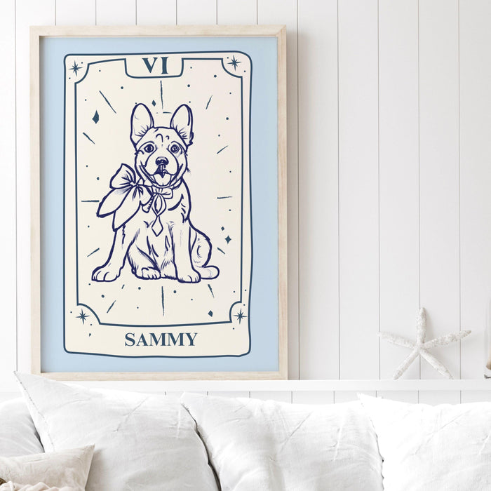 Personalized Pet Tarot Card Portraits Pet Art From Photo Custom Digital Dog Portraits Portraits Custom Dog Portraits Custom Pet Art  Poster